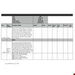 Equipment Service Log Template - Efficiently Track and Manage Drifter Replacements example document template