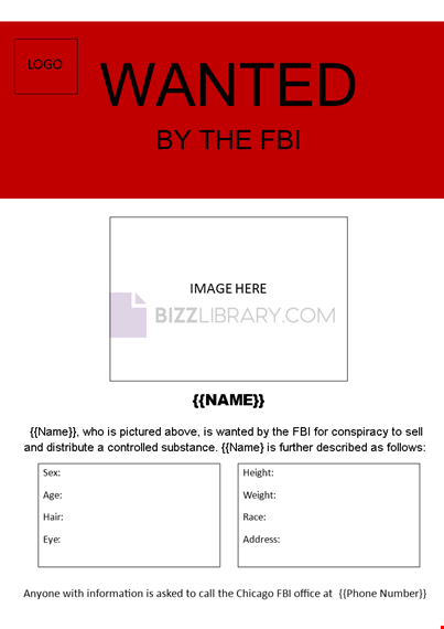 create fbi wanted poster templates for various purposes | editable designs template