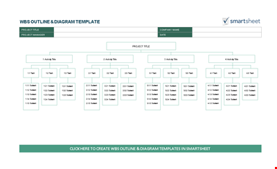 Work Breakdown Structure Template - Project Outline & Diagram