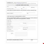 Landlord Employment Verification Form Template example document template