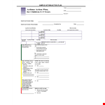 Child Treatment: Pediatric Asthma Action Plan for Inhaled Relief example document template