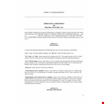 Create an LLC Agreement | Member-Friendly Template example document template