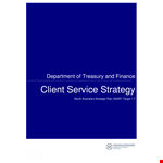 Client Service Strategy: Boosting Customer Satisfaction and Loyalty | Company Name example document template