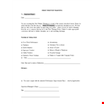First Warning for Employees: Written Discipline Notice example document template