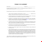 Student Payment Agreement Template | University Collection Agreement example document template