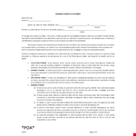 Durable Power Of Attorney Template example document template