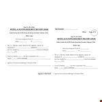 Hotel Acknowledgement Receipt Template | Download and Customize example document template