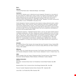 Commercial Real Estate Banking Resume example document template