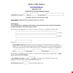Mobile DJ Contract Template - Service Agreement for Purchaser example document template