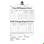 Get Organized with Our Time Off Request Form Template - Free Download example document template