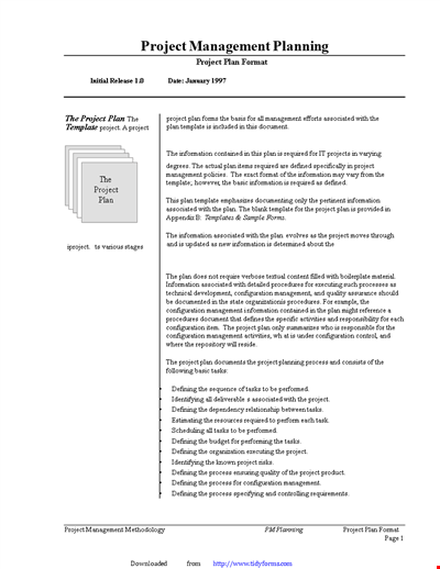 Project Management Planning Example