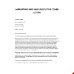 Marketing director cover letter example document template