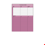 Optimize Your Organization | Sign Up Sheet Template example document template