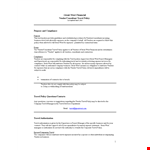 Company Travel Policy Template example document template