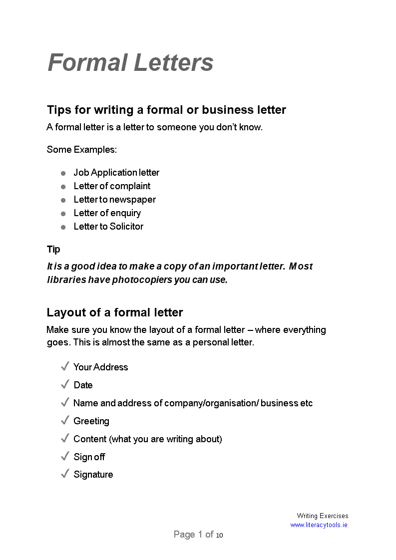Formal Business Letter Format PDF Writing A Professional Letter formal-business-letter-format-pdf-writing-a-professional-letter