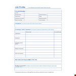 Customize Your Job Description | Key Skills, Duties, & Profile example document template