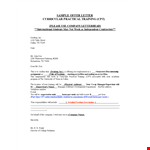 Join Our Company with Best Training: Offer Letter example document template
