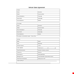 Vehicle Purchase Agreement for Hassle-free Delivery - Vendor, Place & Vehicle Included example document template
