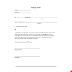 Notarized Letter Template - Create Legally Binding Documents with Ease example document template