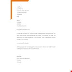 Recognition Letter for Acknowledging example document template