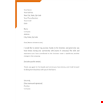 Recognition Letter for Acknowledging example document template 