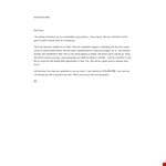 Marketing Letter of Introduction - Great Template example document template