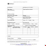 Commercial Service Invoice Template example document template 
