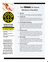 Home Workout Checklist Template Essential Guide For Effective 