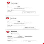 Rental Payment example document template