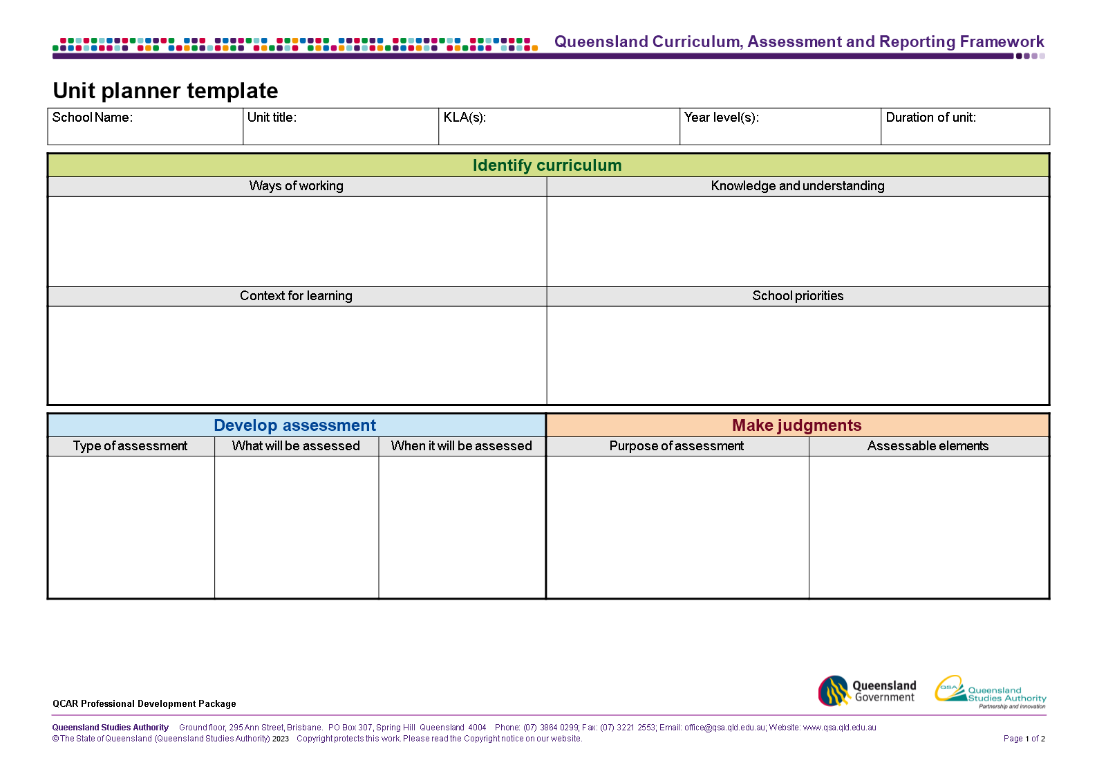 School Unit Plan Template For Assessment And Learning school-unit-plan-template-for-assessment-and-learning