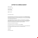 Recruiter cover letter example example document template