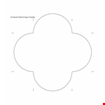 Square and Petal Envelope Template - Customizable and Printable example document template