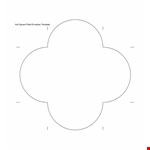 Square and Petal Envelope Template - Customizable and Printable example document template 