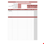 Depreciation Schedule Template - Manage Inventory and Track Beginning Depreciation example document template