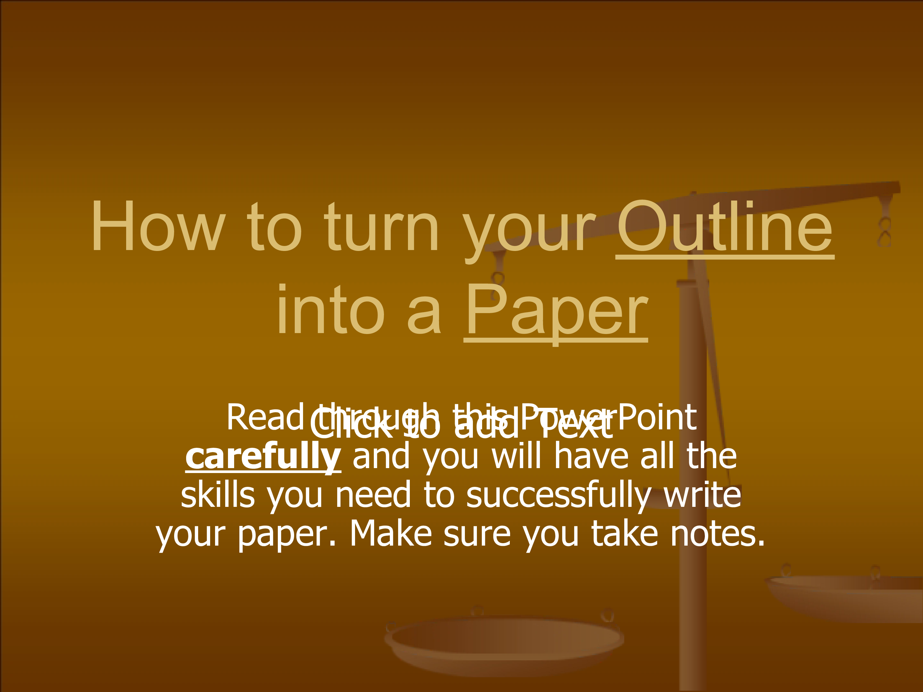 outline research paper - how to turn your outlone into a paper? example