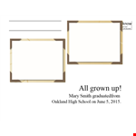 Celebrate Smith's graduation with our stylish and customizable class-inspired invitation templates! example document template