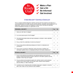 Security Audit Checklist Template example document template