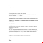 Download Free Performance Appraisal Letter from Company HR - Revised Compensation for the Month example document template 
