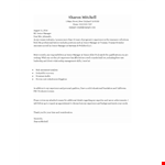 Job Application Letter For Senior Manager example document template