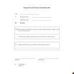 Please be advised that I have prepared your requested Program Lease Voluntary Termination Letter example document template 