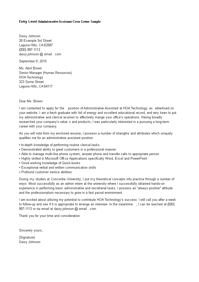 job-application-letter-for-entry-level-assistant