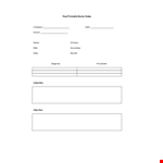 Doctor Notes example document template
