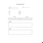 Doctor Notes example document template 