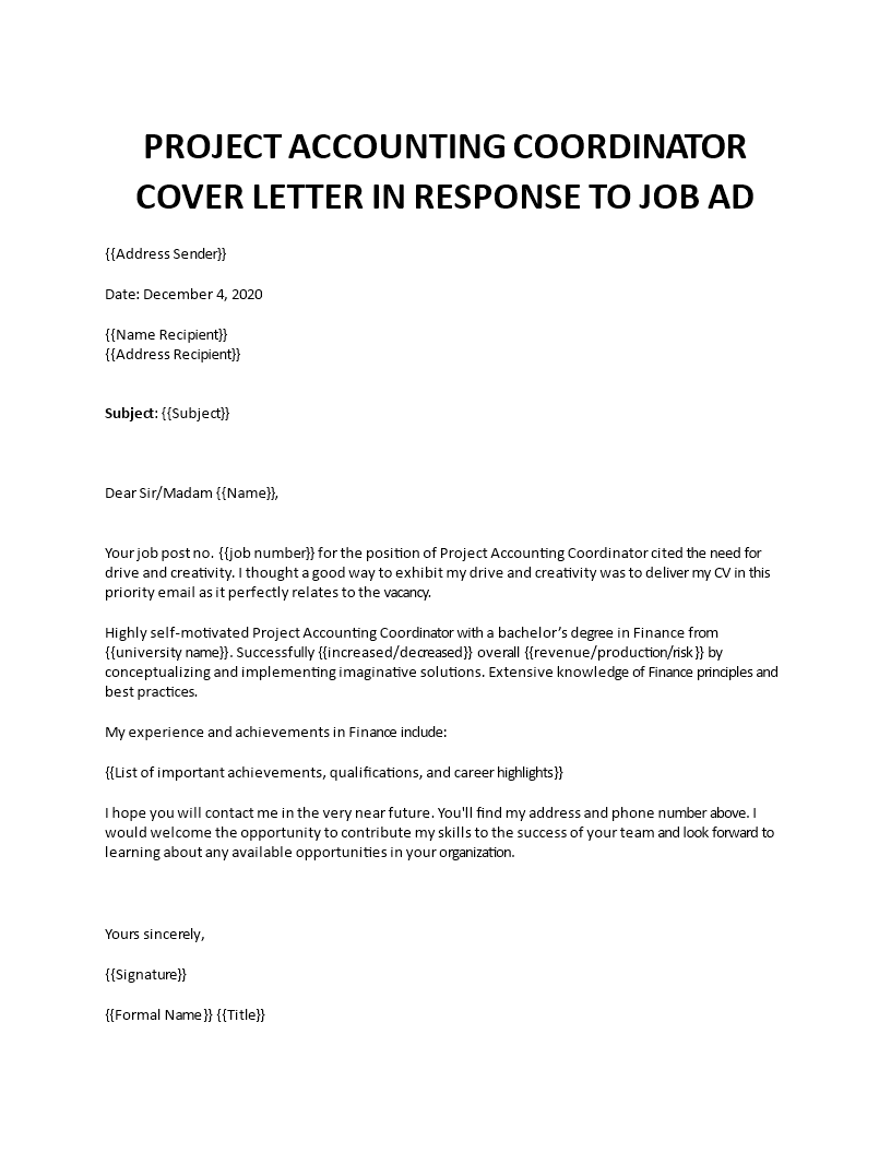 cover letter for admin coordinator