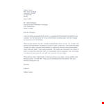 Environmental Consulting Cover Letter - William Rodriguez example document template