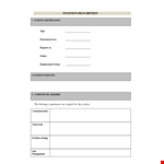 Customizable Job Description Template for Identifying Required Position Skills and Qualifications example document template