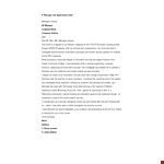 It Manager Job Application Letter example document template