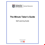 Informal Meeting Minutes For Secretaries example document template