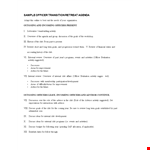 Officer Transition Retreat Agenda Template example document template
