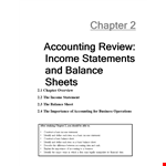 Simple Accounting: Income Statement, Company, Balance, Assets, Income example document template 